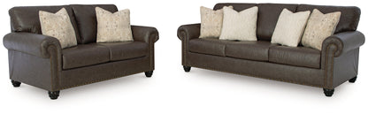 Roxmere Umber Living Room Set from Ashley - Luna Furniture