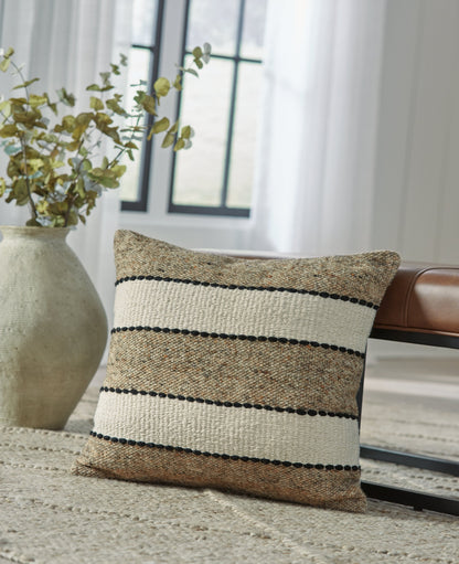 Rueford Brown/Black/Natural Pillow (Set of 4) - A1001063