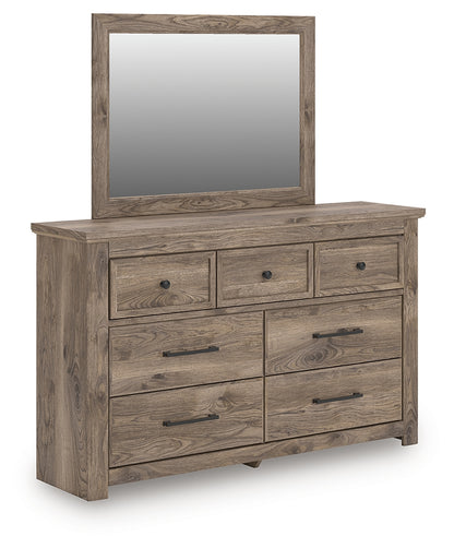Rusticott Brown Dresser and Mirror - PCB2260B1