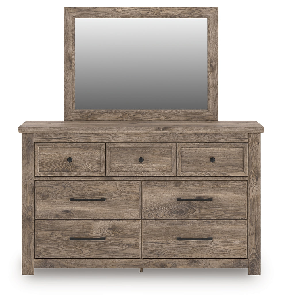 Rusticott Brown Dresser and Mirror - PCB2260B1