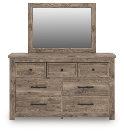 Rusticott Brown Dresser and Mirror - PCB2260B1