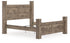 Rusticott Brown King Poster Bed - PCB2260B7