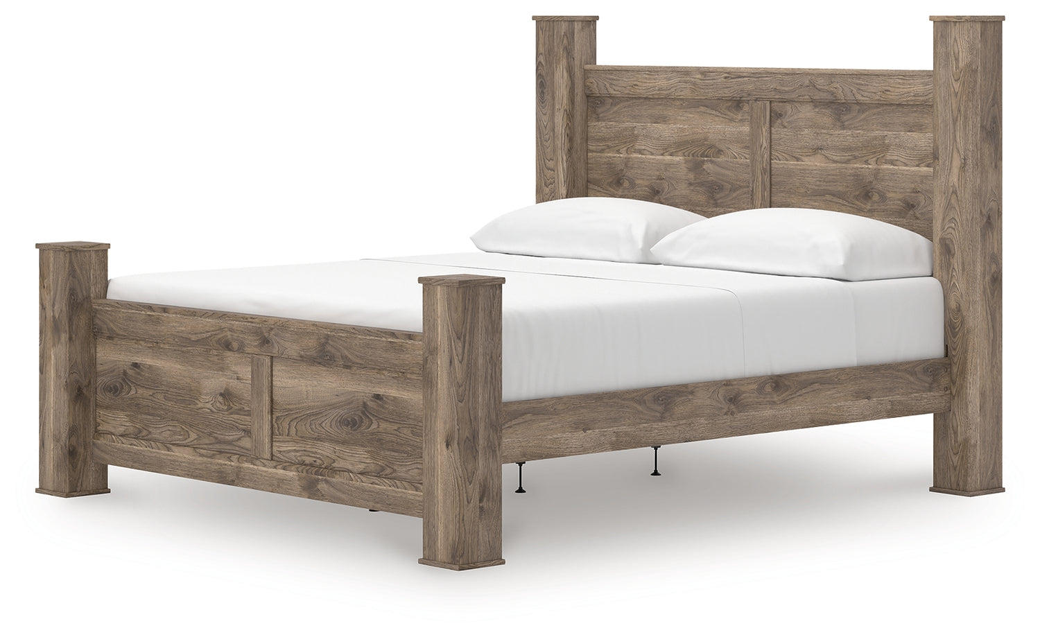 Rusticott Brown King Poster Bed - PCB2260B7