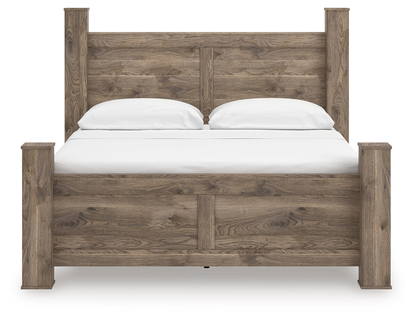 Rusticott Brown King Poster Bed - PCB2260B7