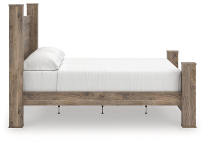 Rusticott Brown King Poster Bed - PCB2260B7