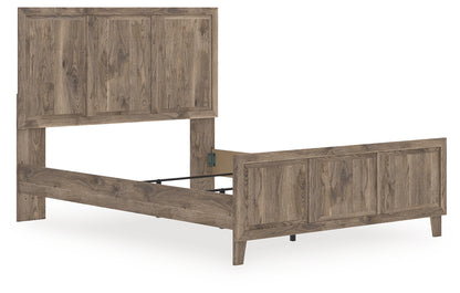 Rusticott Brown Queen Panel Bed - PCB2260B2