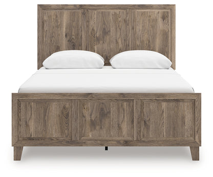 Rusticott Brown Queen Panel Bed - PCB2260B2