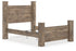 Rusticott Brown Queen Poster Bed - PCB2260B4