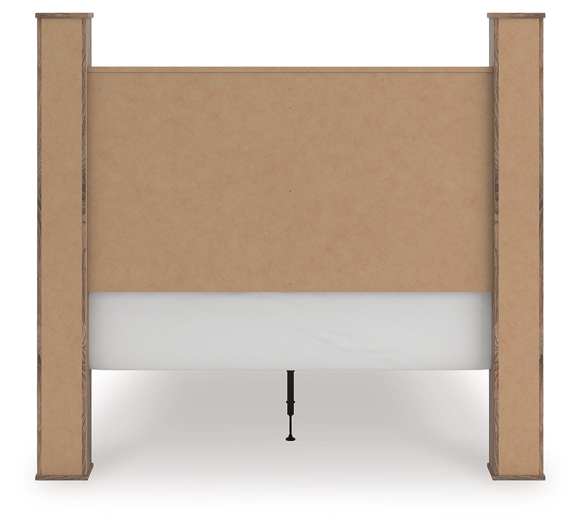 Rusticott Brown Queen Poster Bed - PCB2260B4