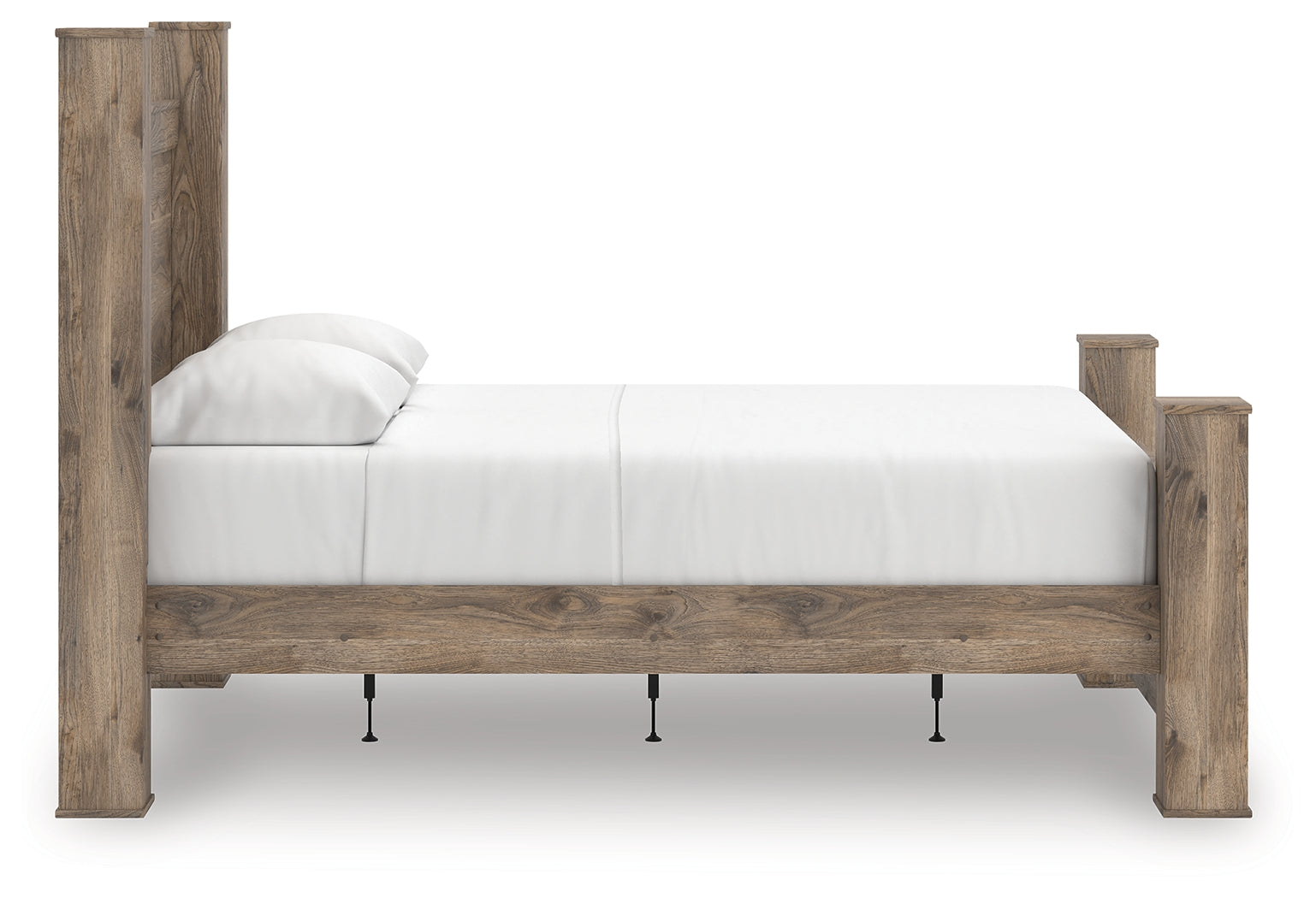 Rusticott Brown Queen Poster Bed - PCB2260B4