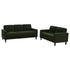Ruth 2-piece Fabric Upholstered Track Arm Sofa Matcha Green - 511214-S2