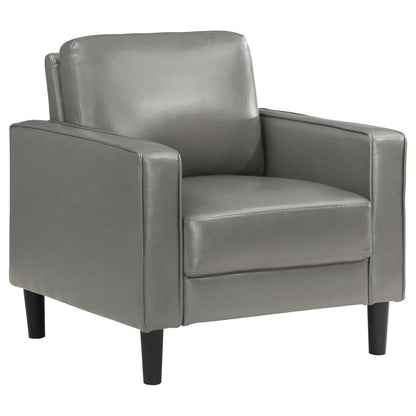 Ruth Gray 3-Piece Upholstered Track Arm Faux Leather Sofa Set from Coaster - Luna Furniture