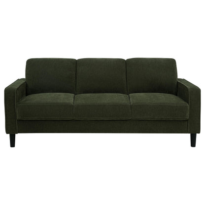 Ruth 77-inch Fabric Upholstered Track Arm Sofa Matcha Green - 511214