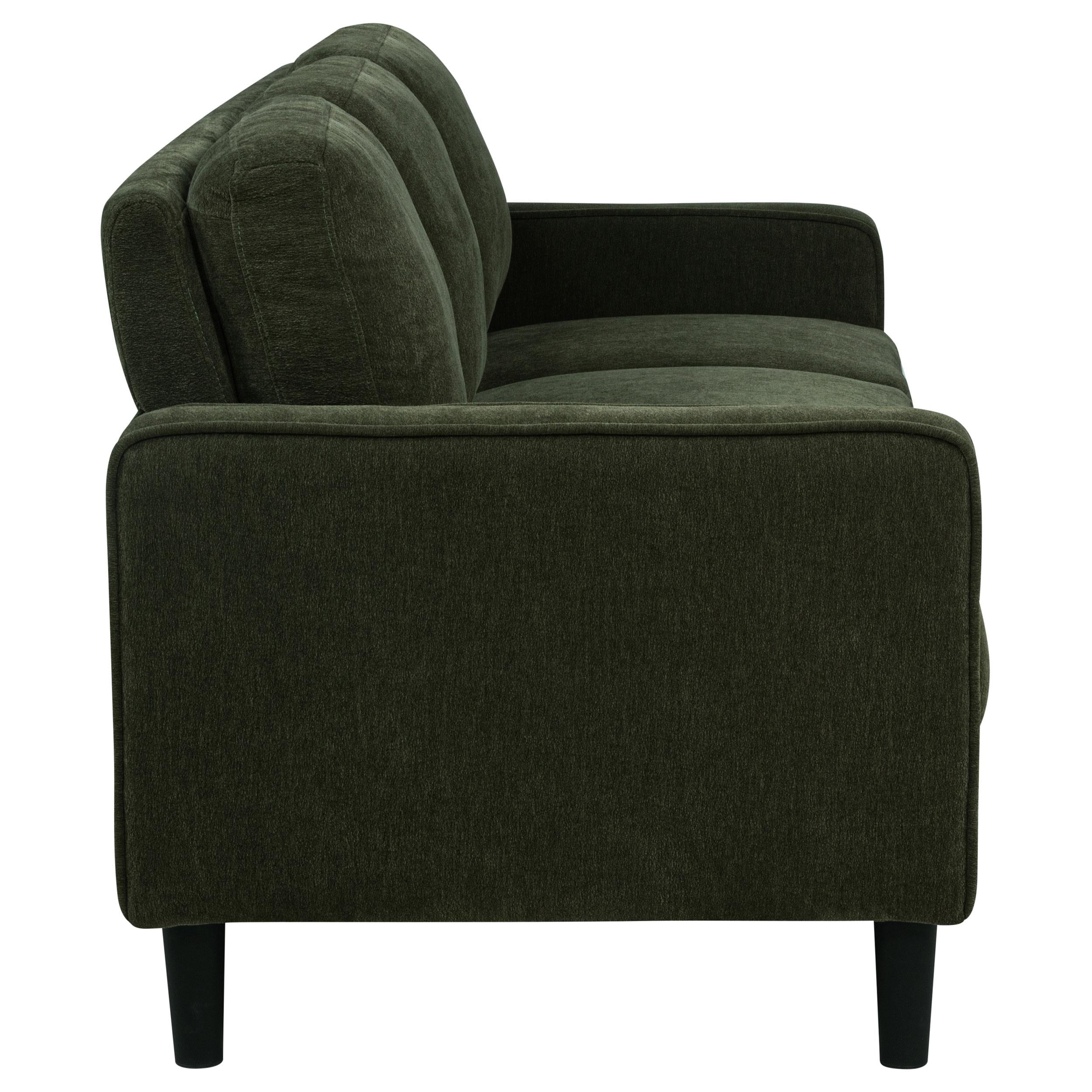 Ruth 77-inch Fabric Upholstered Track Arm Sofa Matcha Green - 511214