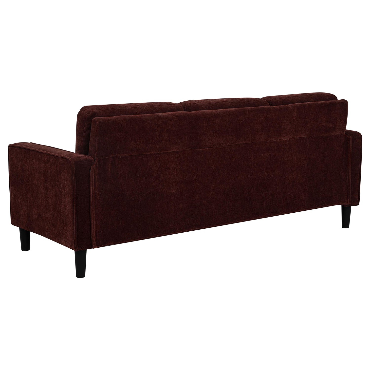 Ruth 77-inch Fabric Upholstered Track Arm Sofa Rust Red - 511211