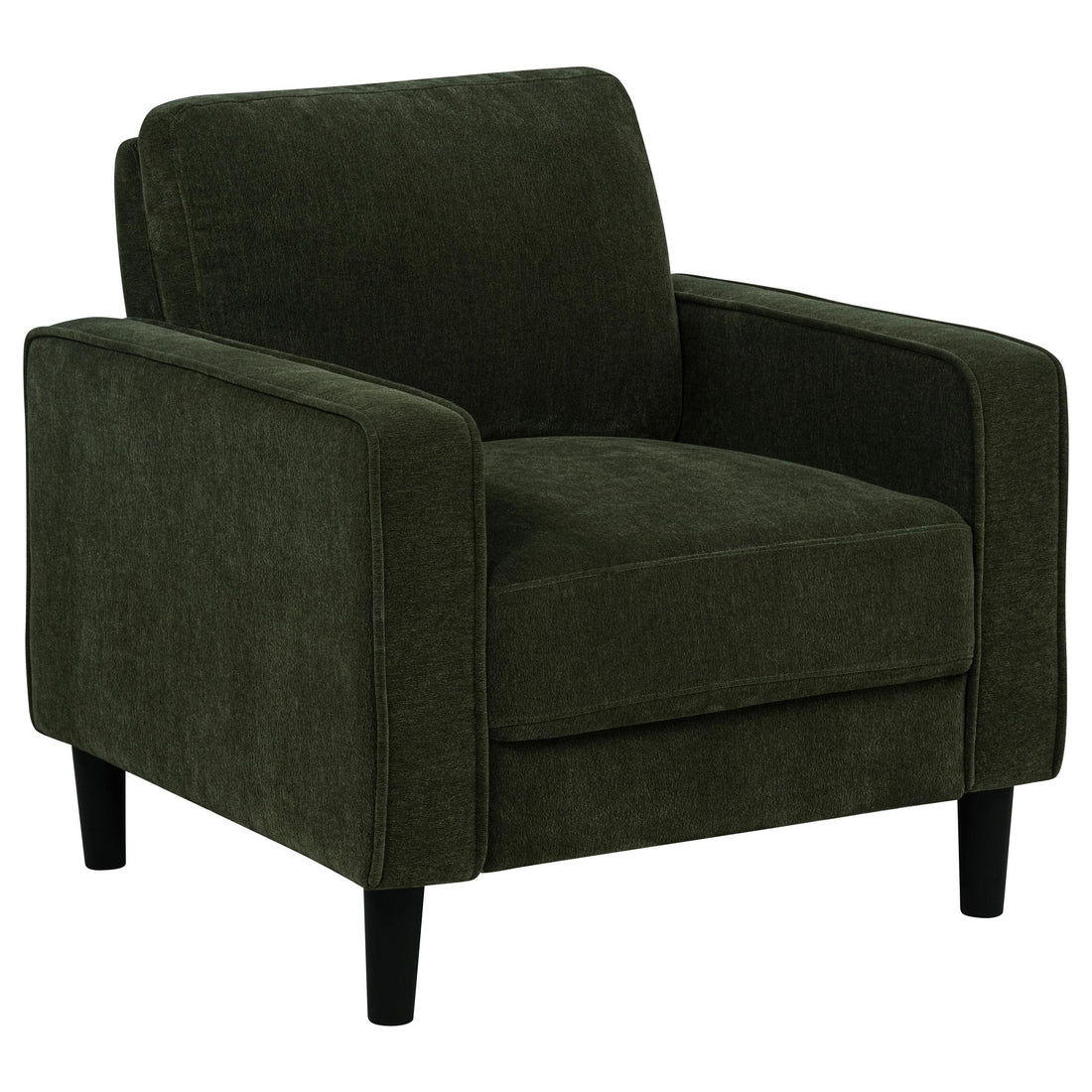 Ruth Fabric Upholstered Track Arm Accent Chair Matcha Green - 511216