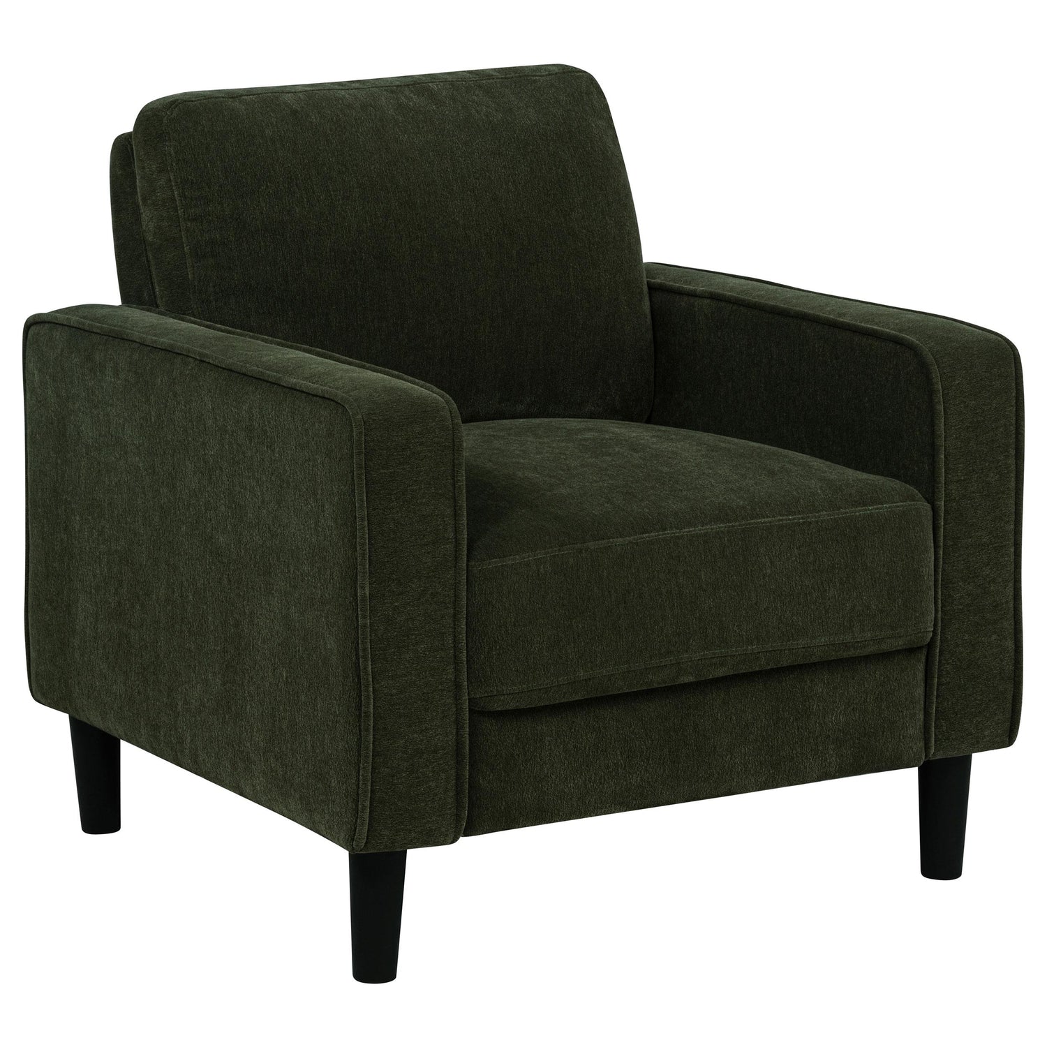 Ruth Fabric Upholstered Track Arm Accent Chair Matcha Green - 511216