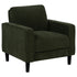 Ruth Fabric Upholstered Track Arm Accent Chair Matcha Green - 511216