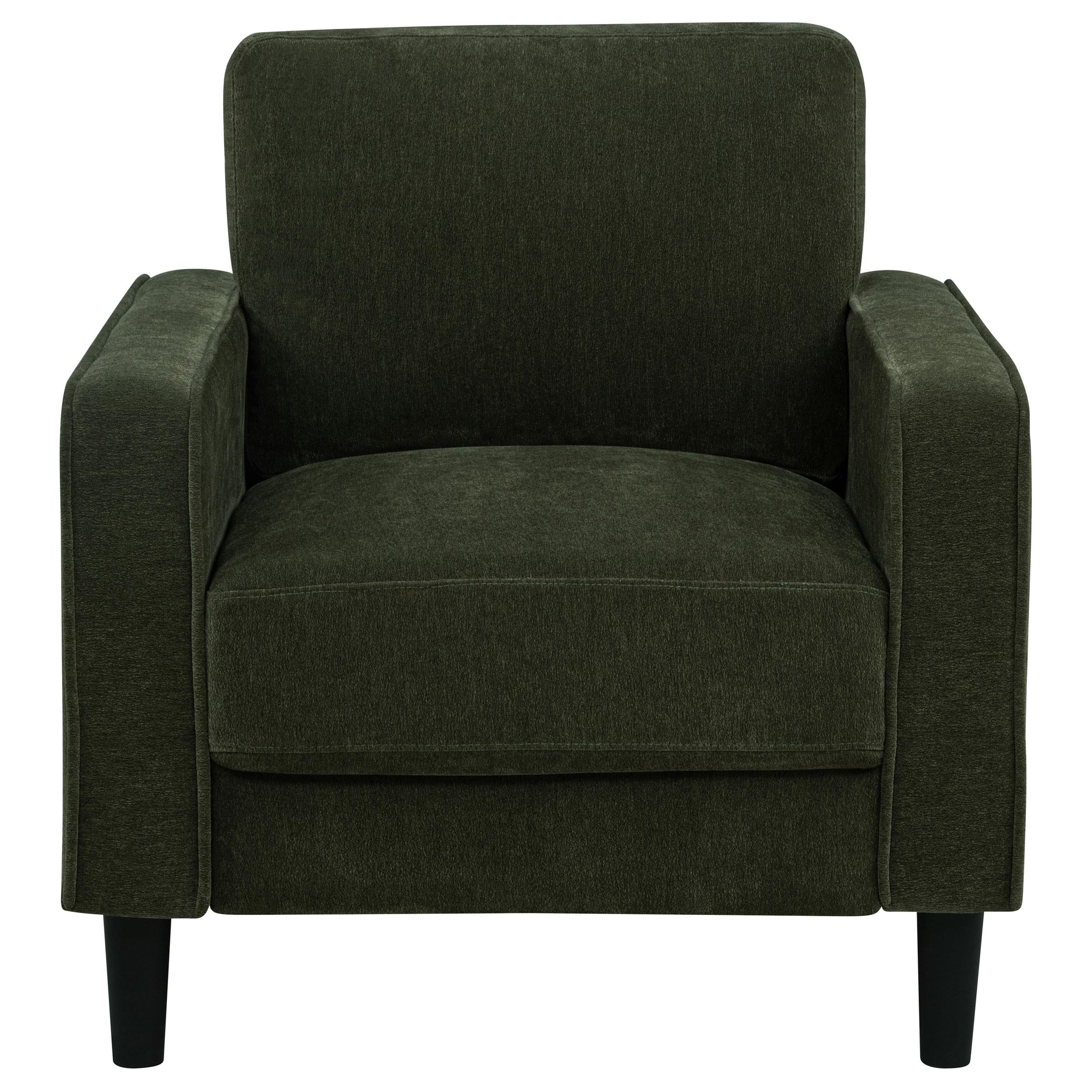 Ruth Fabric Upholstered Track Arm Accent Chair Matcha Green - 511216