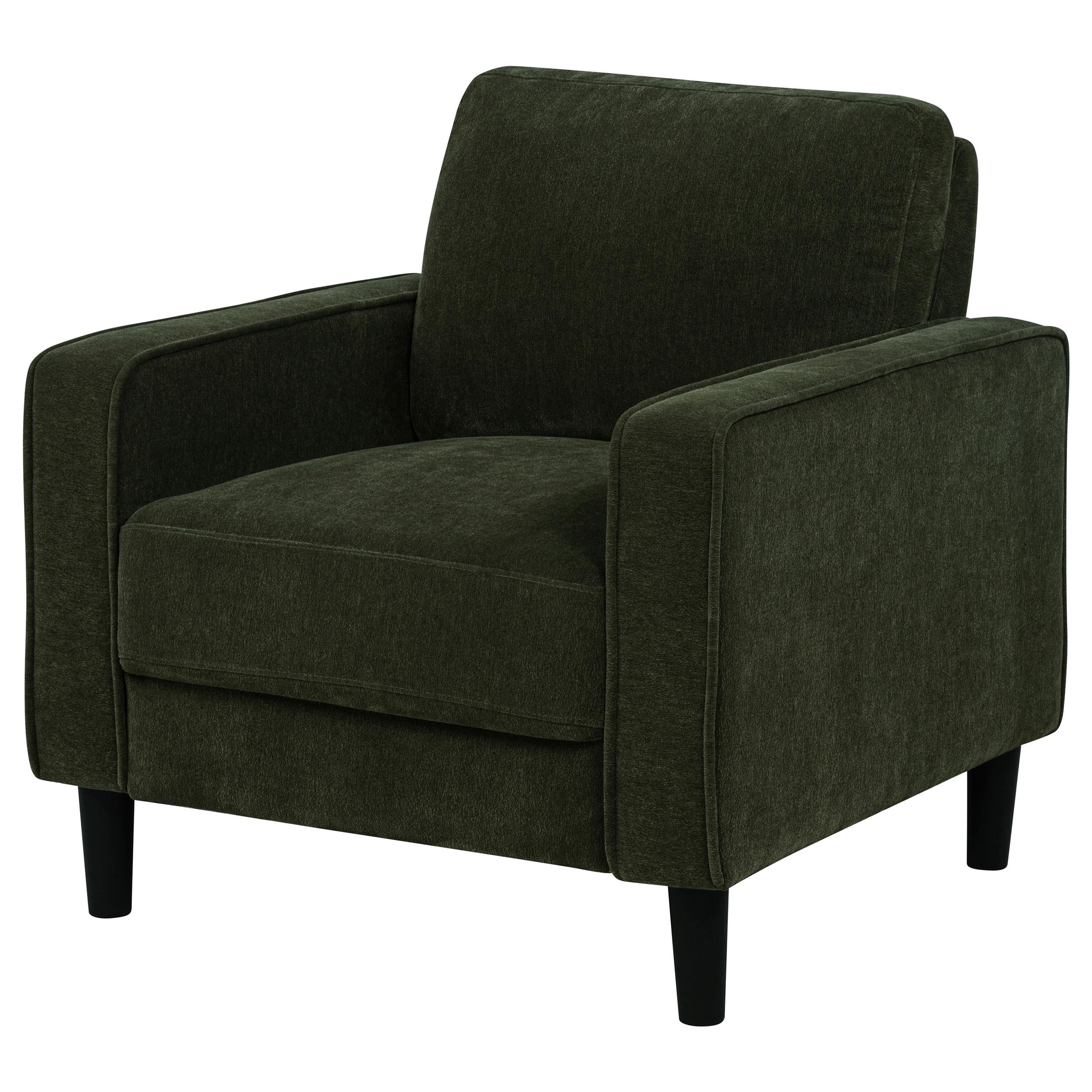 Ruth Fabric Upholstered Track Arm Accent Chair Matcha Green - 511216