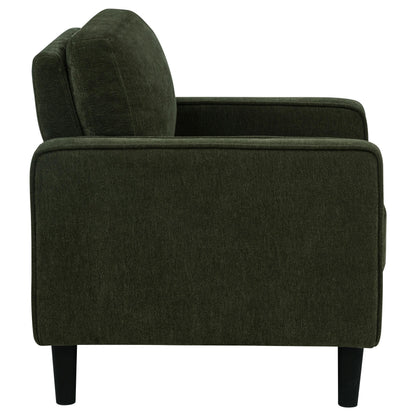 Ruth Fabric Upholstered Track Arm Accent Chair Matcha Green - 511216