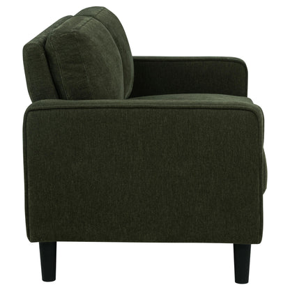 Ruth Fabric Upholstered Track Arm Loveseat Matcha Green - 511215