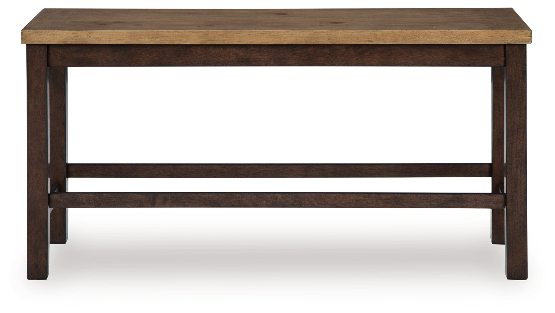 Rylandeen Light Brown/Dark Brown Counter Height Dining Bench - PCD651-09