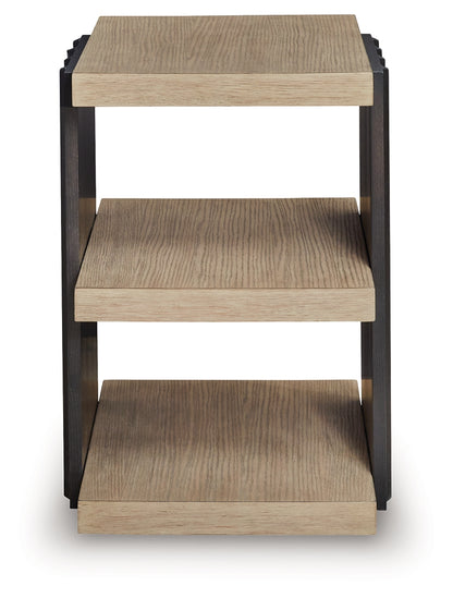 Rylandyn Black/Light Brown End Table - T721-3