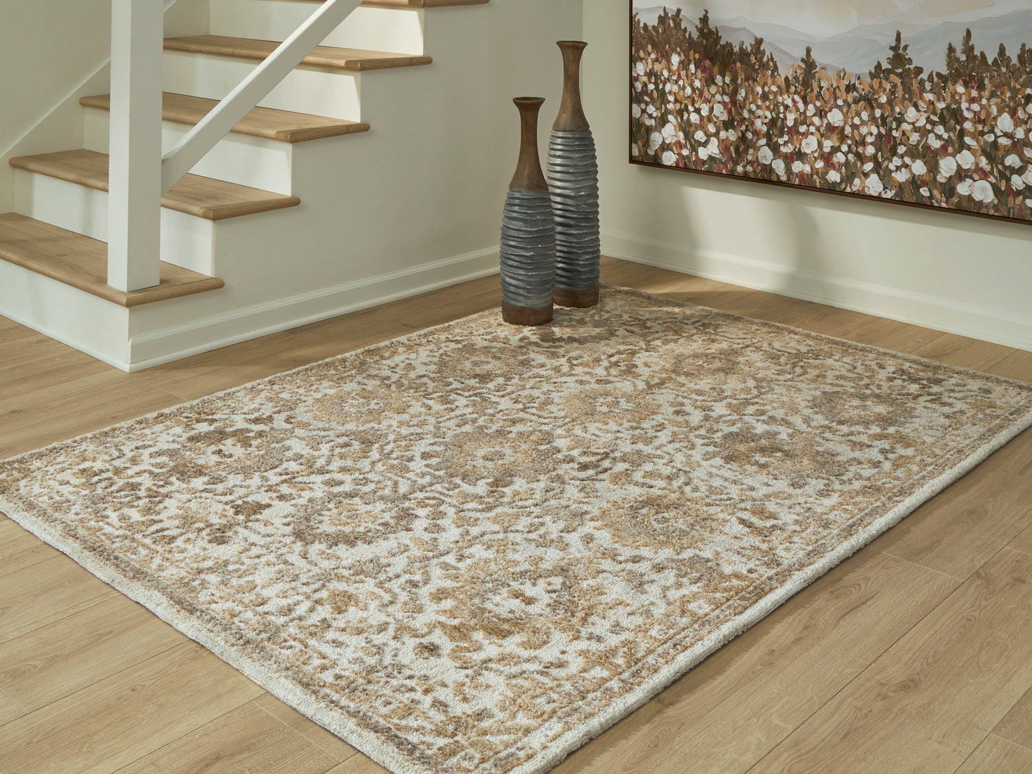 Sableridge Ivory/Taupe/Camel Medium Rug - R408572