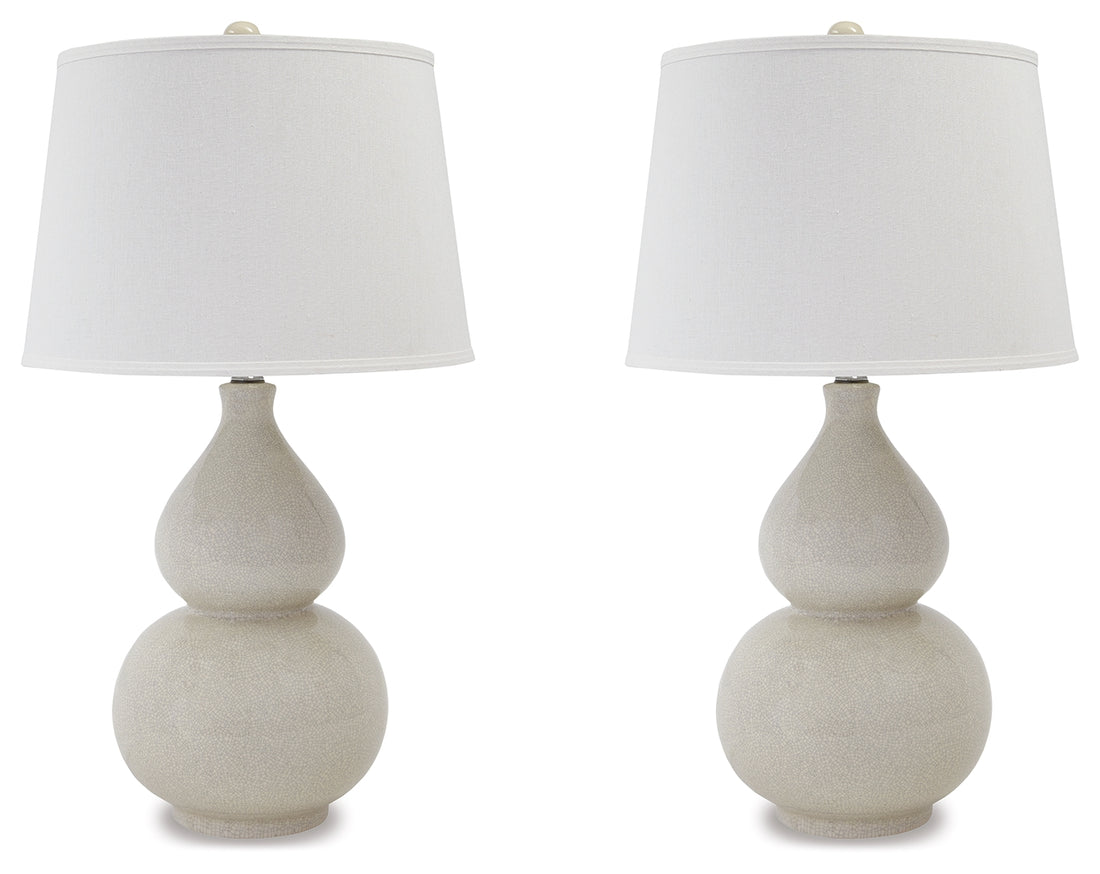 Saffi Cream Table Lamp (Set of 2) - L100074X2