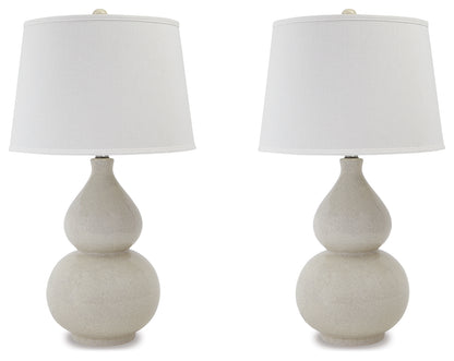 Saffi Cream Table Lamp (Set of 2) - L100074X2
