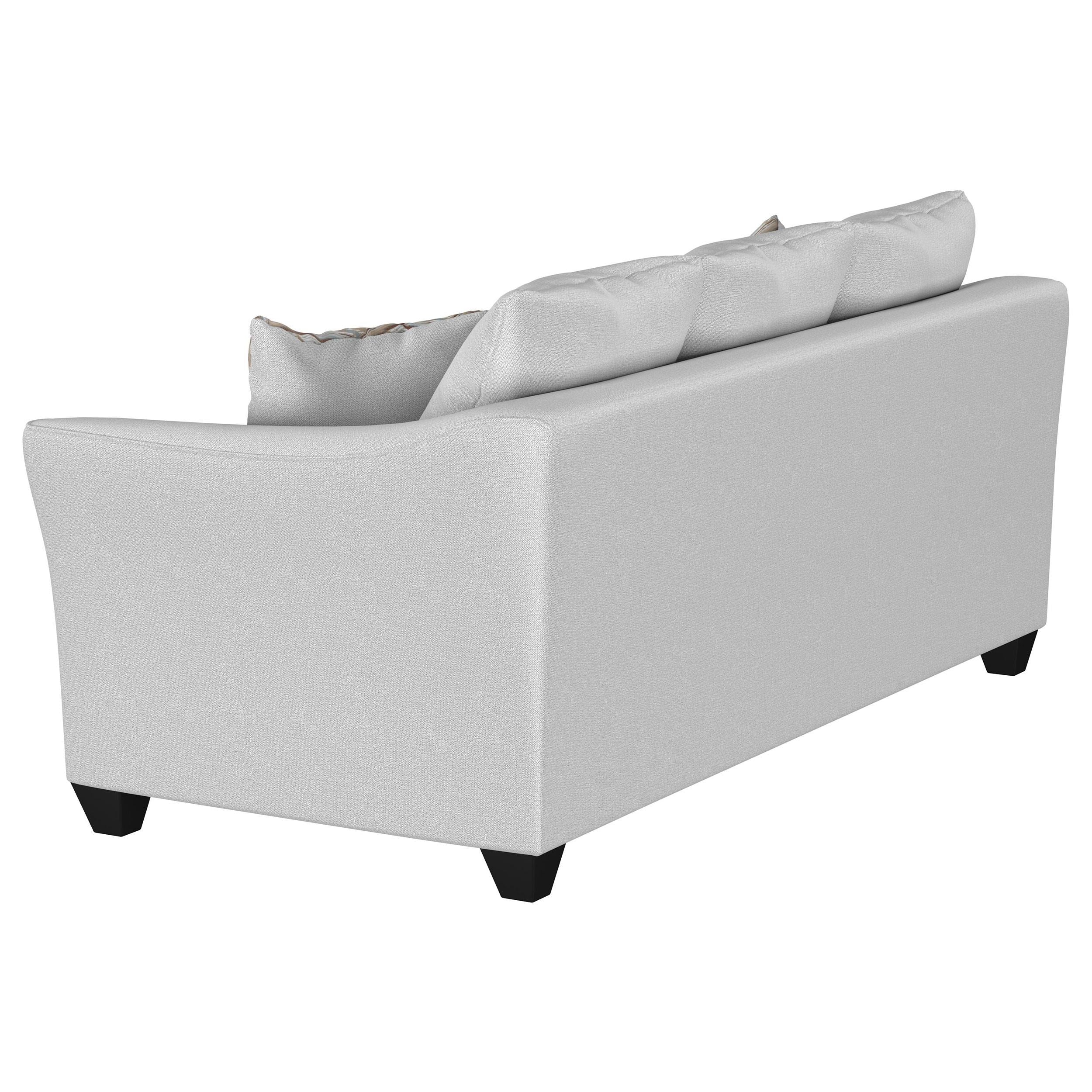 Salizar Sand Upholstered 3-Piece Track Arm Fabric Sofa Set from Coaster - Luna Furniture