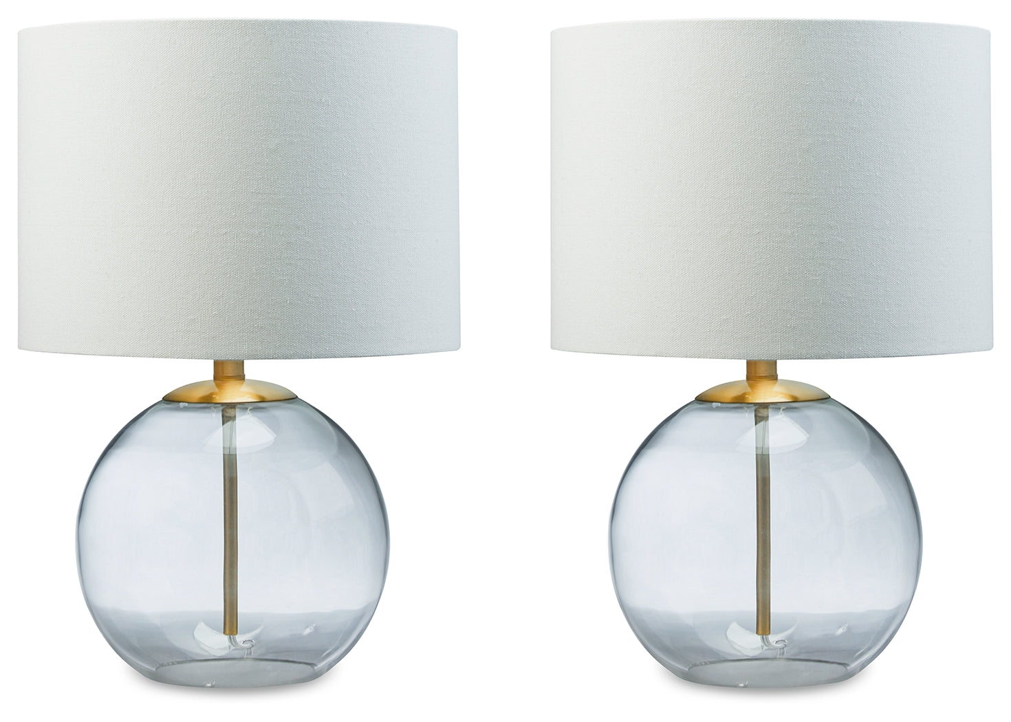 Samder Clear/Brass Finish Table Lamp (Set of 2) - L430744X2