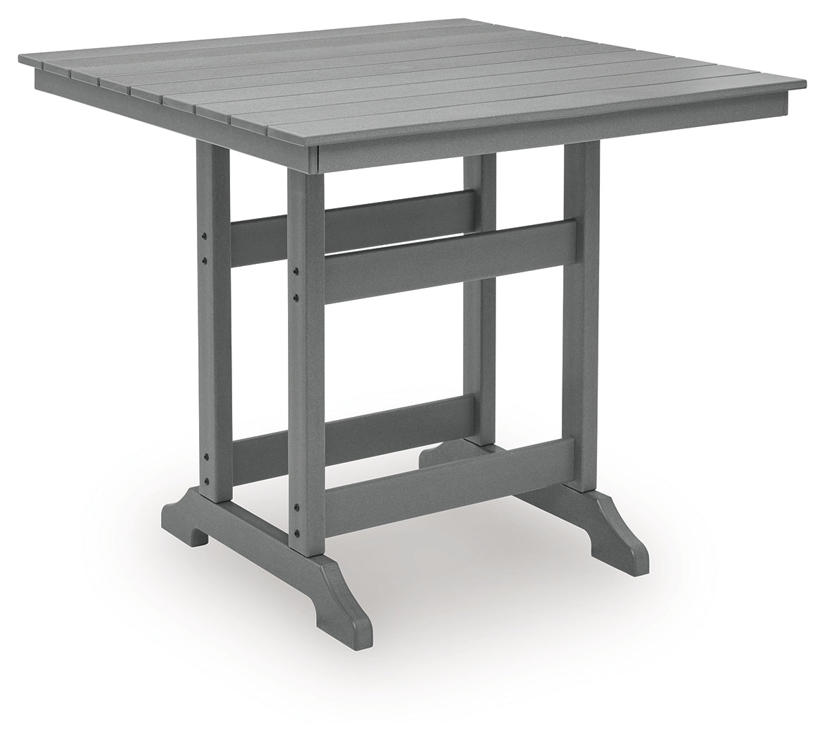 Sanctuary Beach Dark Gray Outdoor Counter Height Dining Table - PCP227-632
