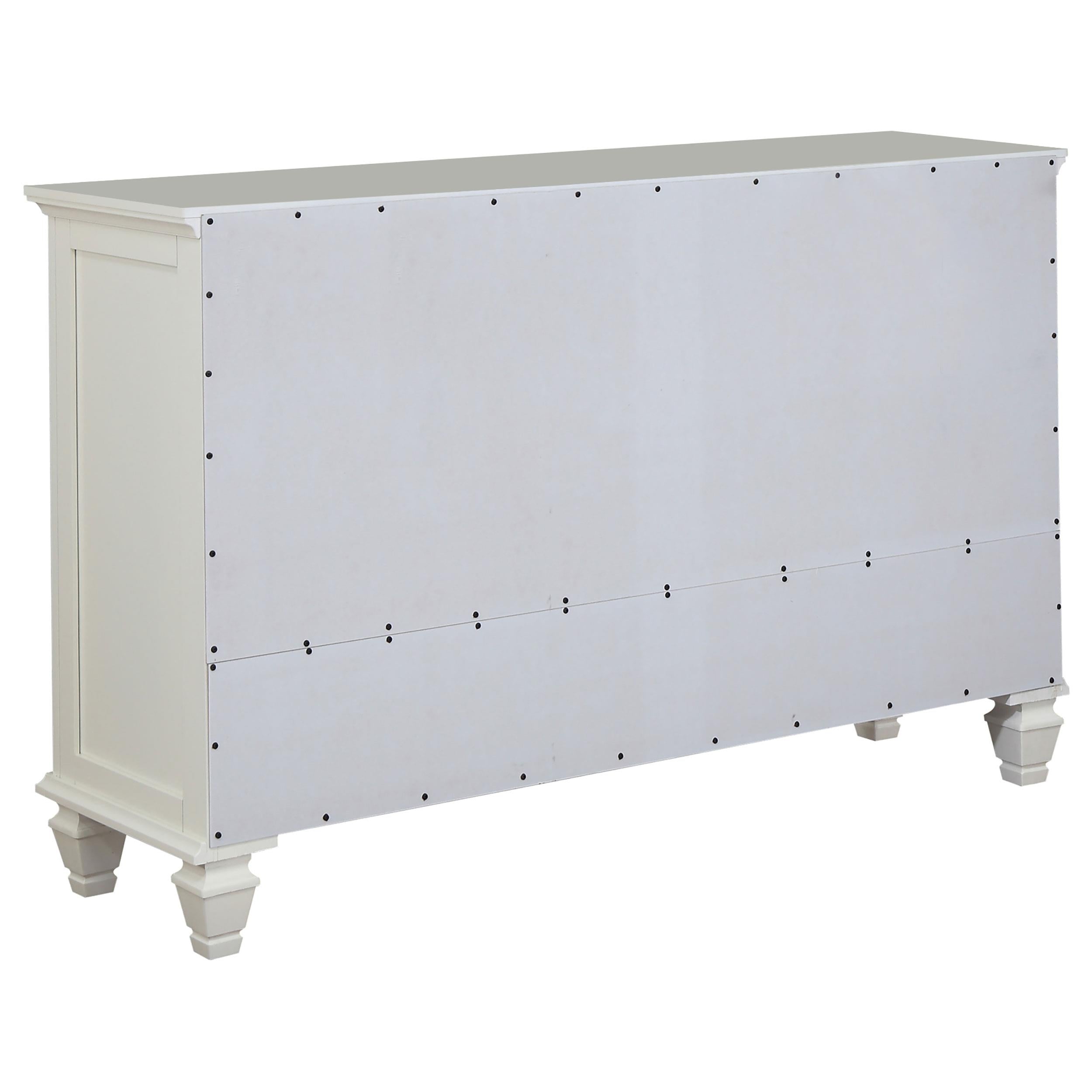 Sandy Beach 4-piece California King Bedroom Set Cream White - 201301KWN-S4