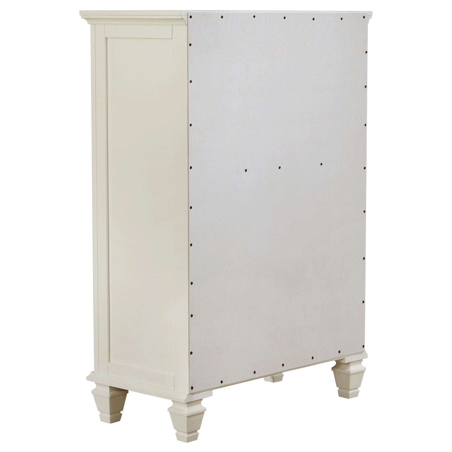 Sandy Beach 5-piece California King Bedroom Set Cream White - 201301KWN-S5