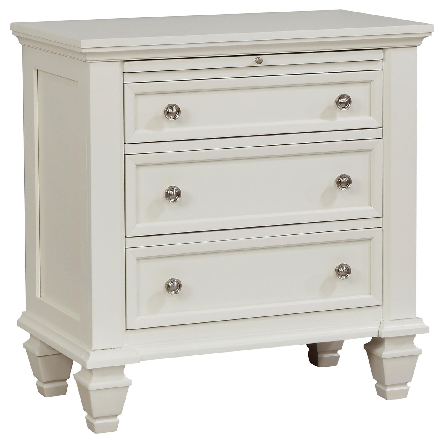Sandy Beach 5-piece California King Bedroom Set Cream White - 201301KWN-S5