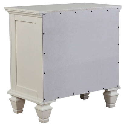 Sandy Beach 5-piece California King Bedroom Set Cream White - 201301KWN-S5