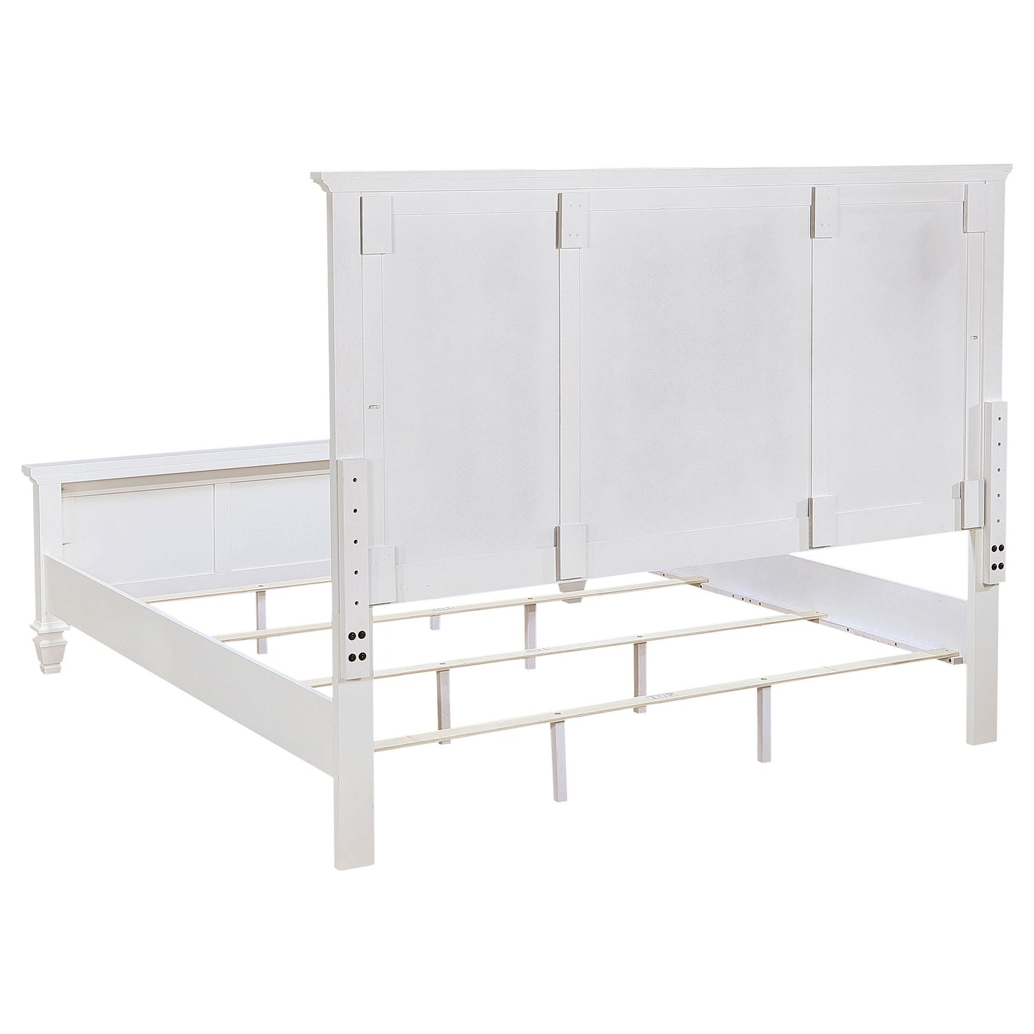 Sandy Beach 5-piece Eastern King Bedroom Set Cream White - 201301KEN-S5