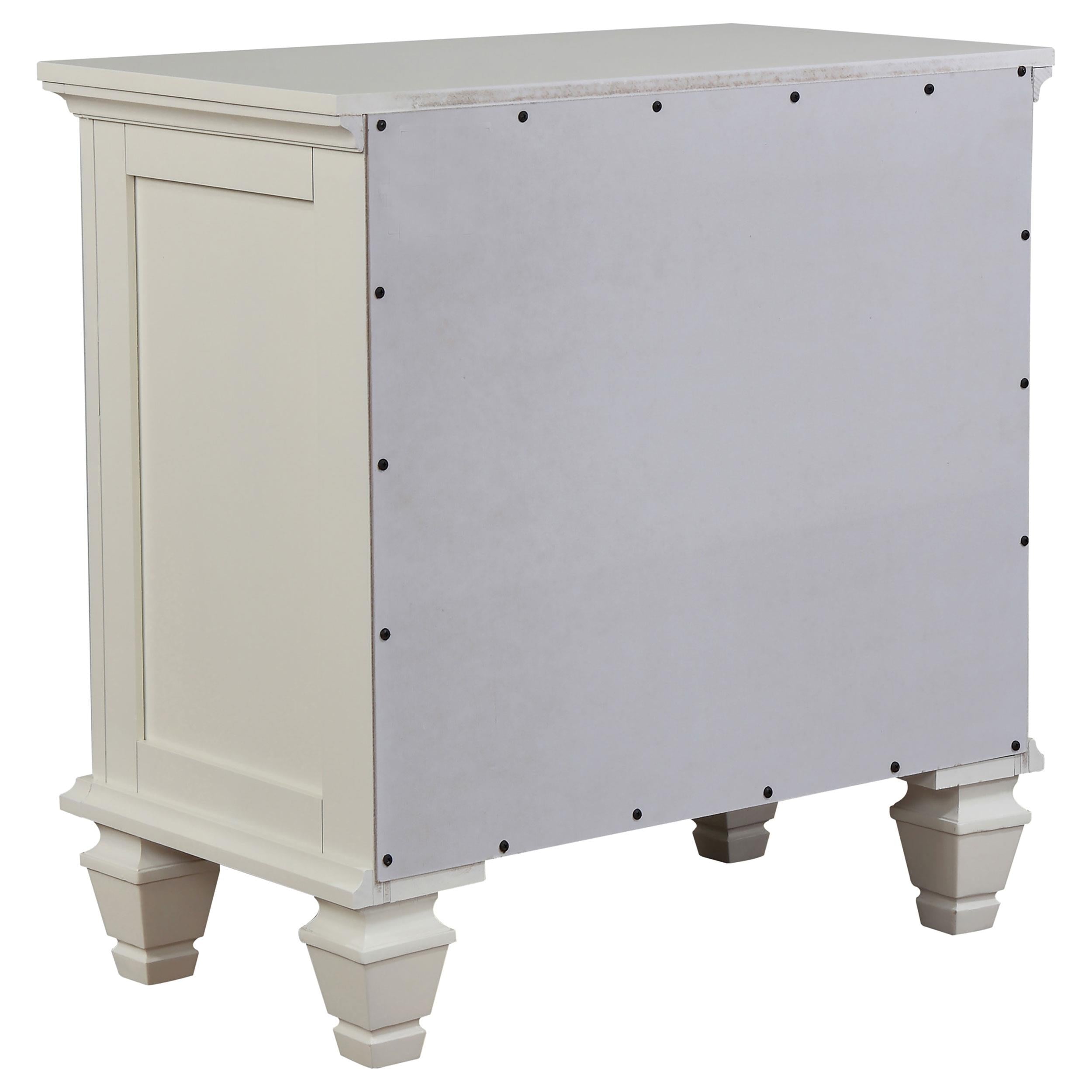 Sandy Beach 5-piece Eastern King Bedroom Set Cream White - 201301KEN-S5