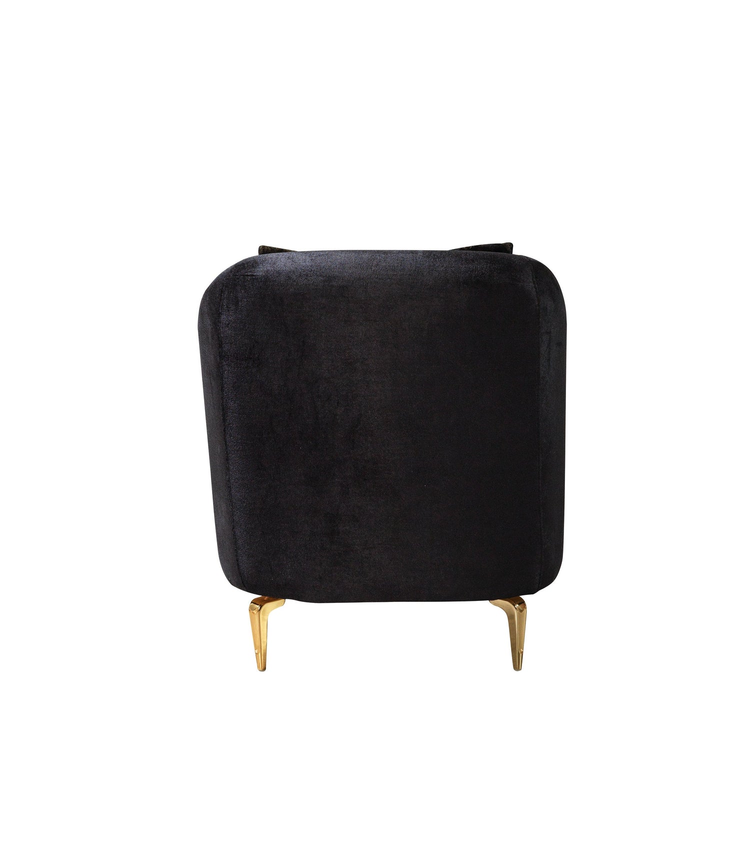 Santana Black Velvet Chair [ETA: 5/16] - SANTANABLACK-CHAIR