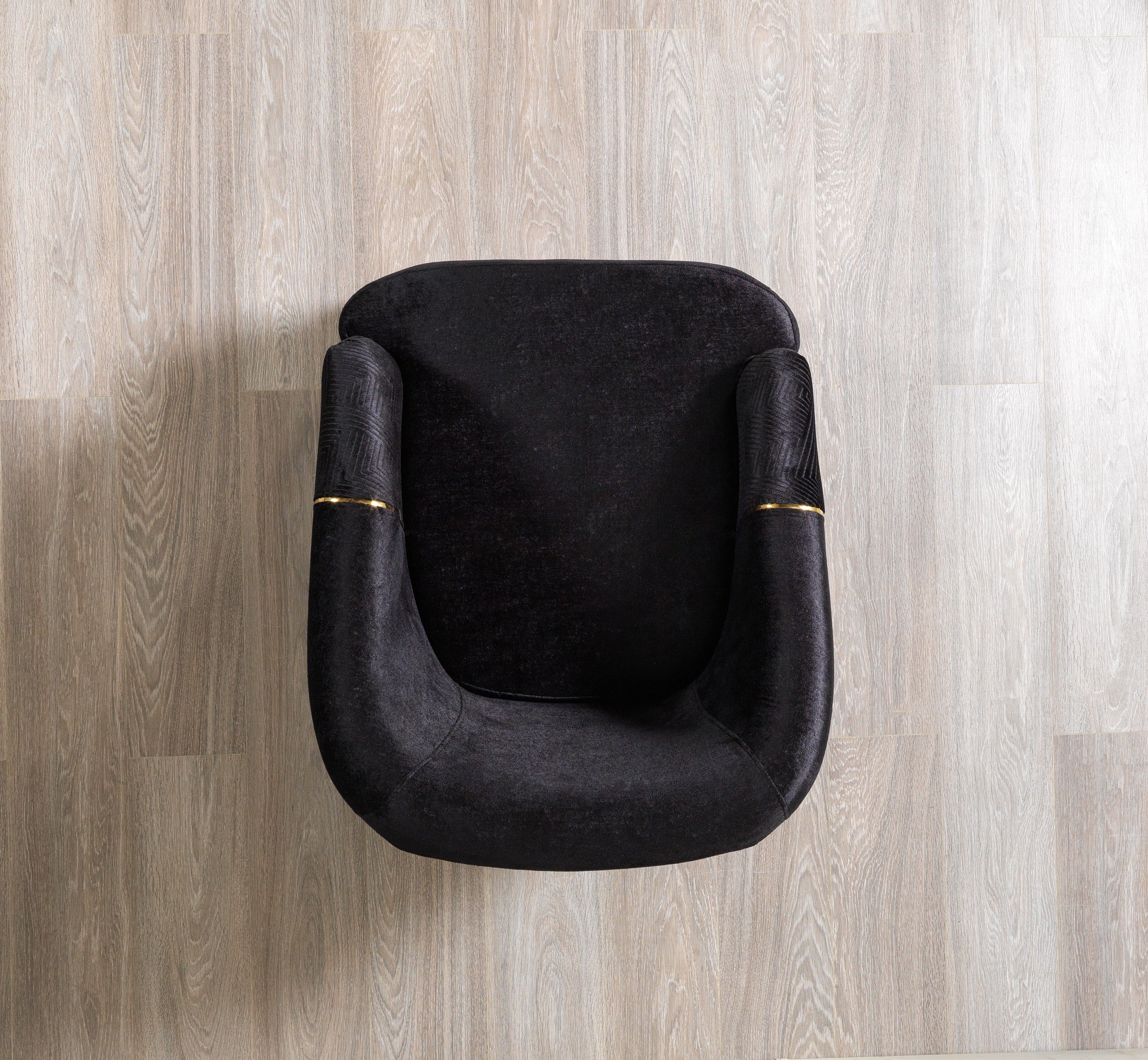 Santana Black Velvet Chair [ETA: 5/16] - SANTANABLACK-CHAIR