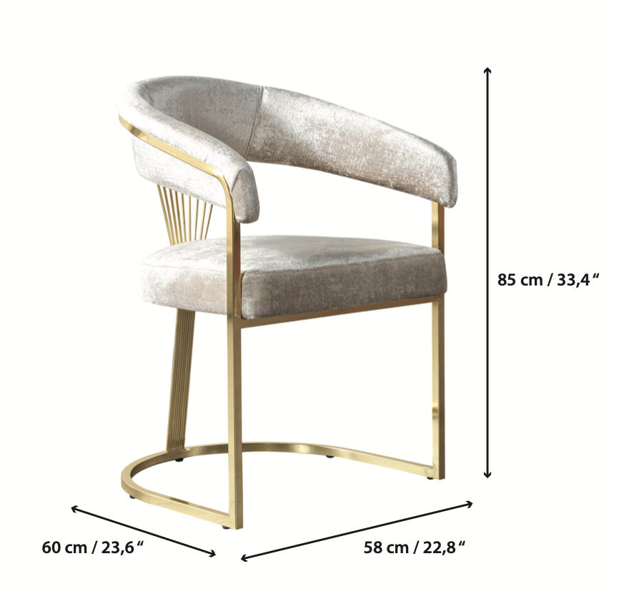 Santana Ivory Dining Chair, Set of 2 [ETA: 4/22] - SANTANA IV DC-2