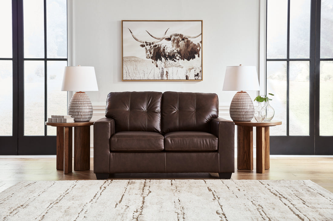 Santorine Dark Brown Loveseat - 2170635