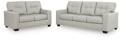 Santorine Sofa and Loveseat in Bone - PKG023816