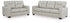Santorine Sofa and Loveseat in Bone - PKG023816