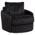 Sarco Corduroy Upholstered Swivel Accent Arm Chair Black - 902542