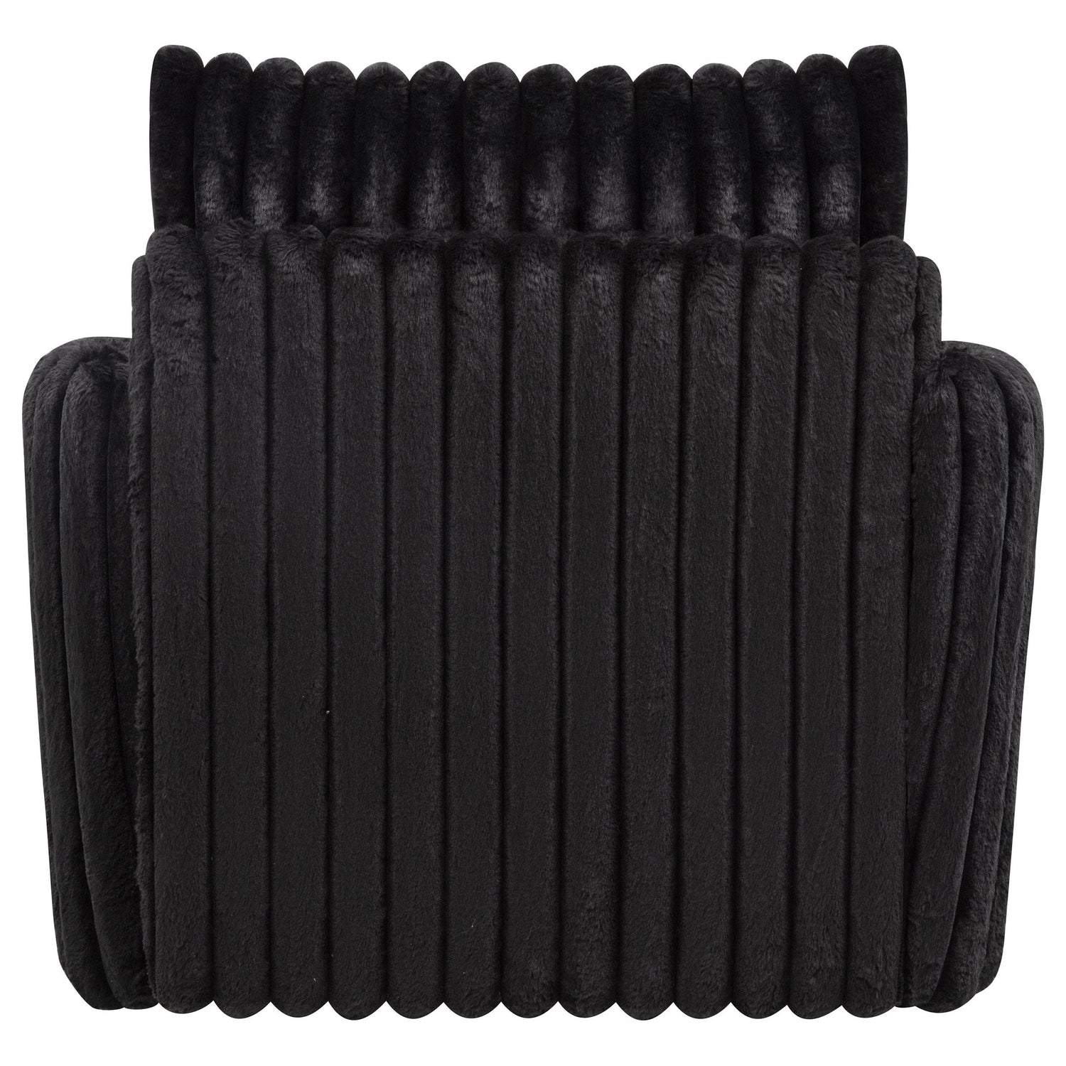 Sarco Corduroy Upholstered Swivel Accent Arm Chair Black - 902542