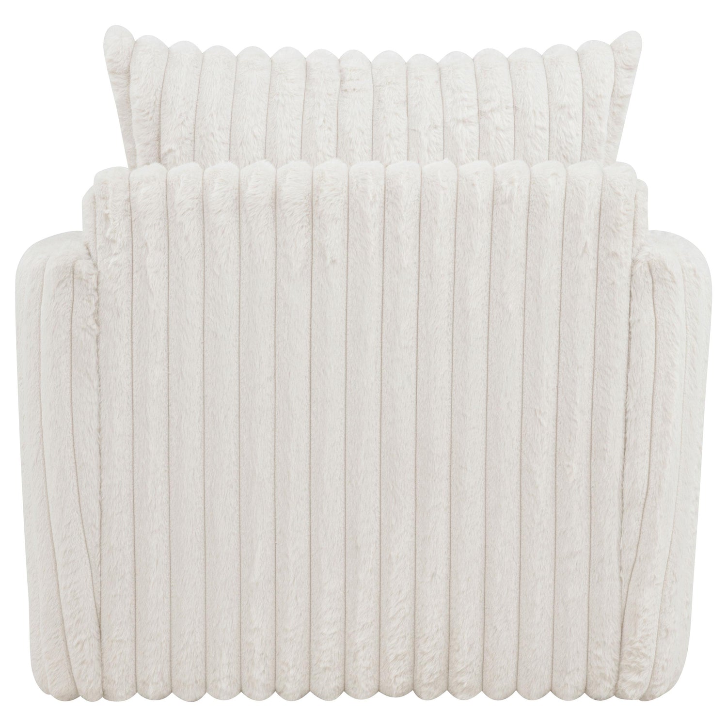 Sarco Corduroy Upholstered Swivel Accent Arm Chair Ivory - 902541