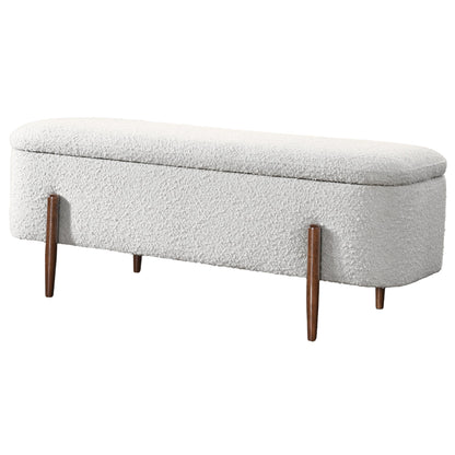 Sarna Ivory Boucle Storage Bench - BWS00500201